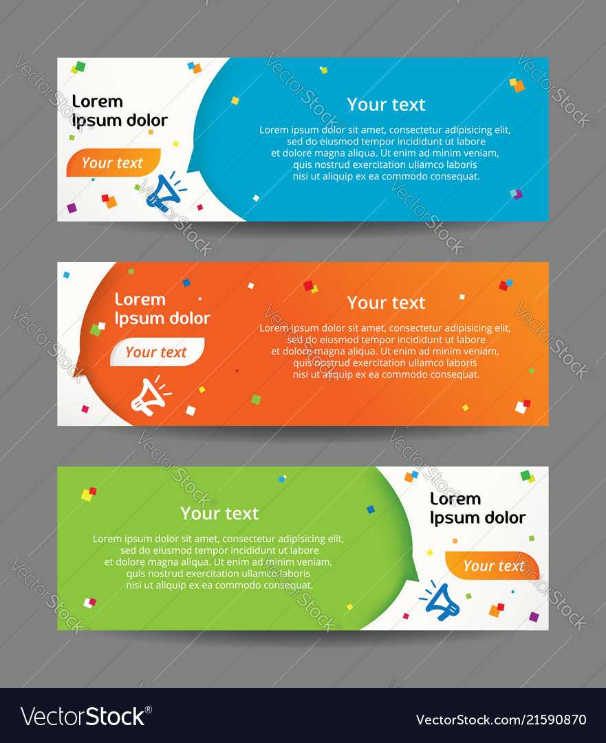 Set Of Web Banner Templates Intended For Free Website Banner Templates Download