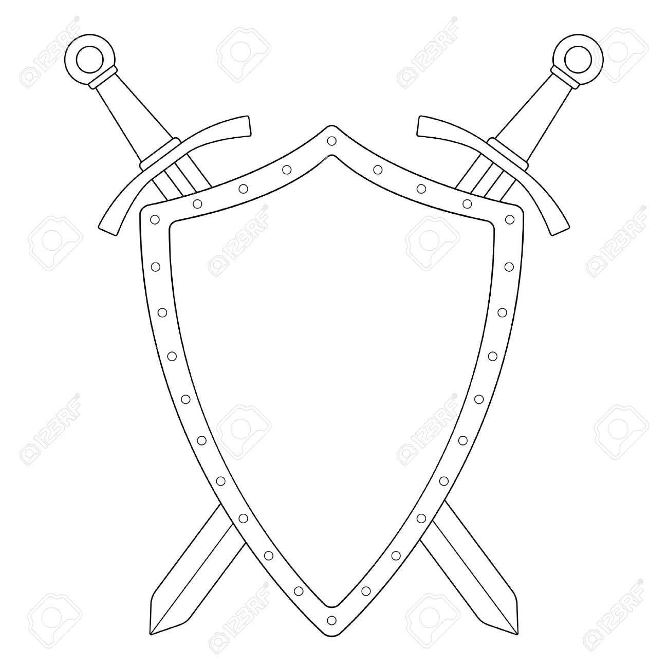 Shield Drawing Template At Paintingvalley | Explore For Blank Shield Template Printable