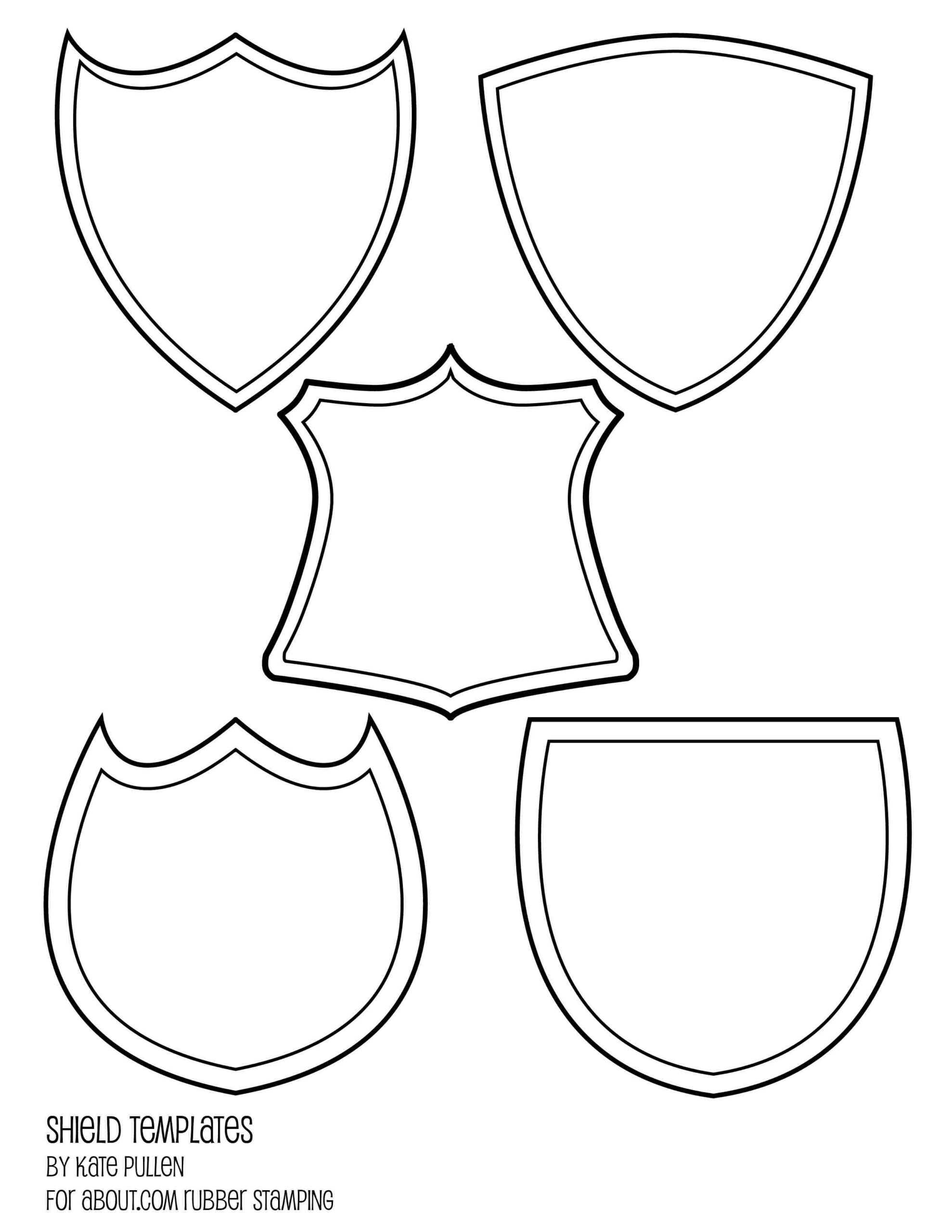 Shield Template Free Download Clip Art – Webcomicms Throughout Blank Shield Template Printable