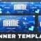 Sick Youtube Banner Template Psd (Photoshop Cc + Cs6) | Free Download 2016 Intended For Banner Template For Photoshop