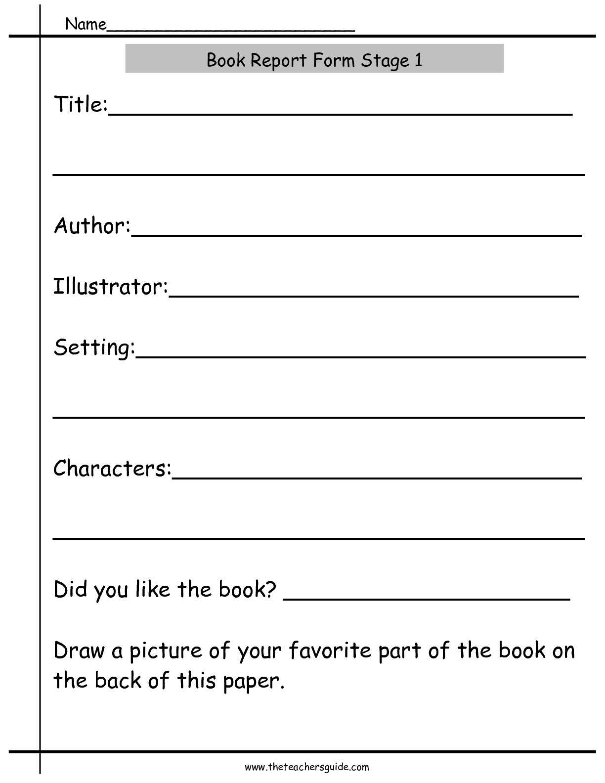 Simple Book Report Templates – Calep.midnightpig.co With 4Th Grade Book Report Template