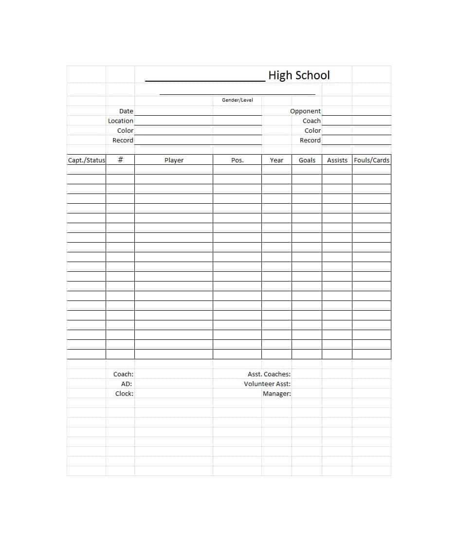 Soccer Coach Templates – Falep.midnightpig.co With Coaches Report Template