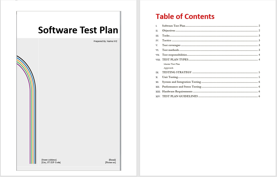 Software Test Plan Template - Word Templates Regarding Software Test Plan Template Word