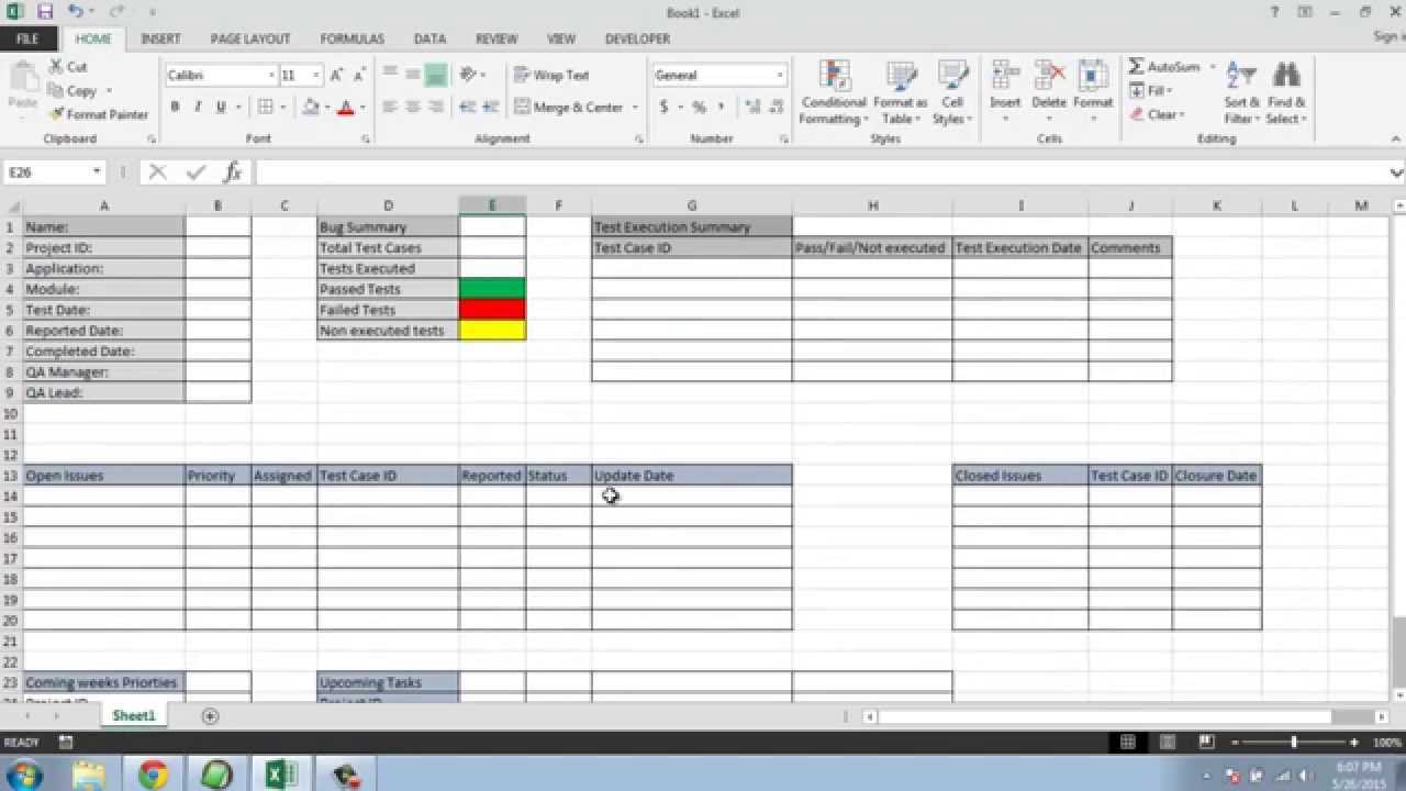 Software Testing Weekly Status Report Template within Test Case Execution Report Template Software Testing Weekly Status Report Template Within Test Case Execution Report Template