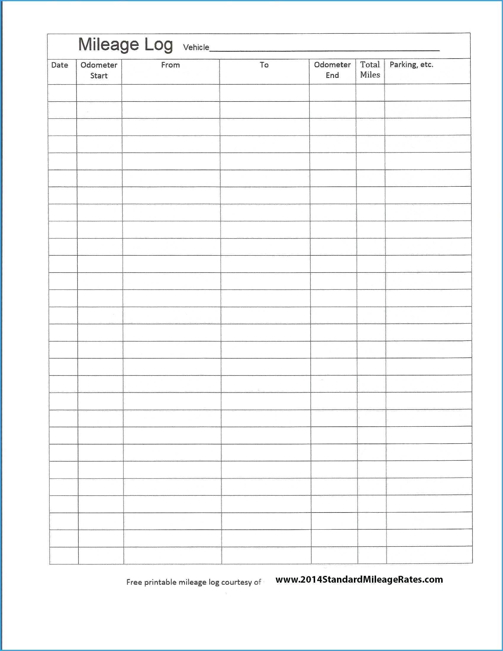 Spreadsheet Free Gas Mileage Log Template Great Sheet Uk For Within Gas Mileage Expense Report Template