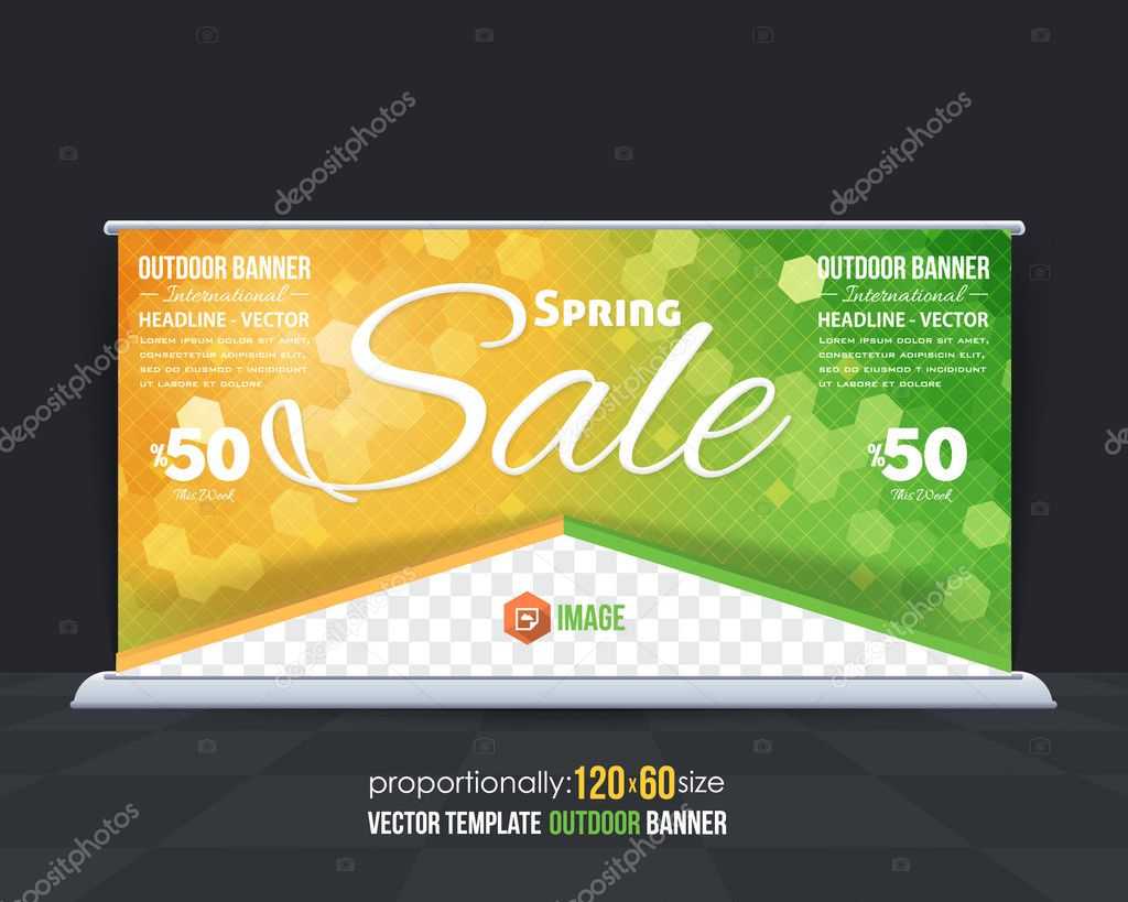 Spring Sale Outdoor Banner Design, Advertising Template In Outdoor Banner Design Templates