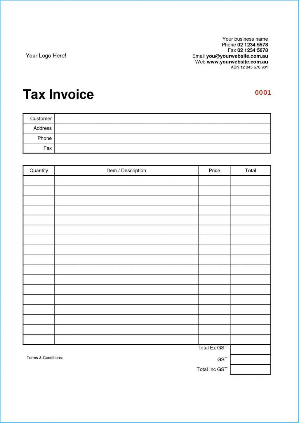 Stylish Australian Invoice Template Word As Free Templates Inside Free Printable Invoice Template Microsoft Word