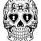 Sugar Skull Drawing Template At Getdrawings | Free Download Within Blank Sugar Skull Template