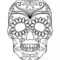 Sugar Skulls Colouring Pages,sugar Skull Coloring Pages Free With Blank Sugar Skull Template