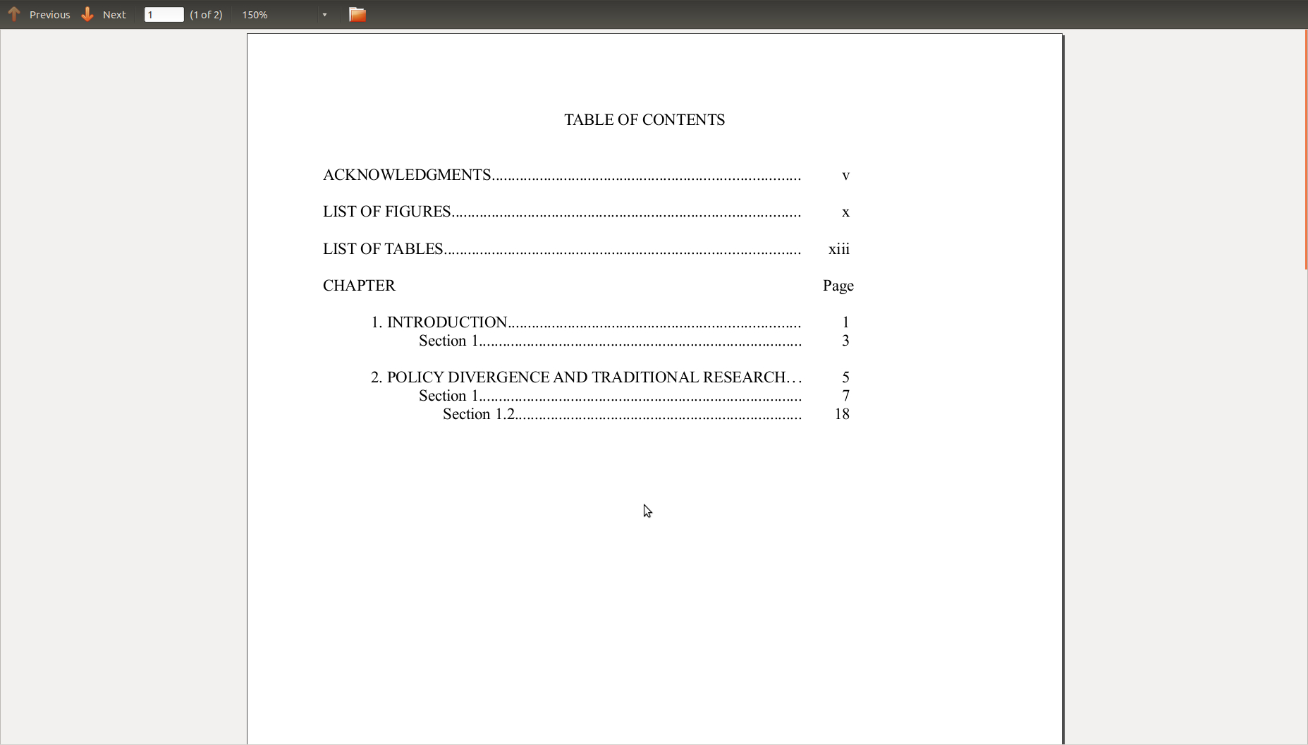 Table Of Contents Format Toc For Thesis Tex Latex Formatting pertaining to Contents Page Word Template Table Of Contents Format Toc For Thesis Tex Latex Formatting Pertaining To Contents Page Word Template