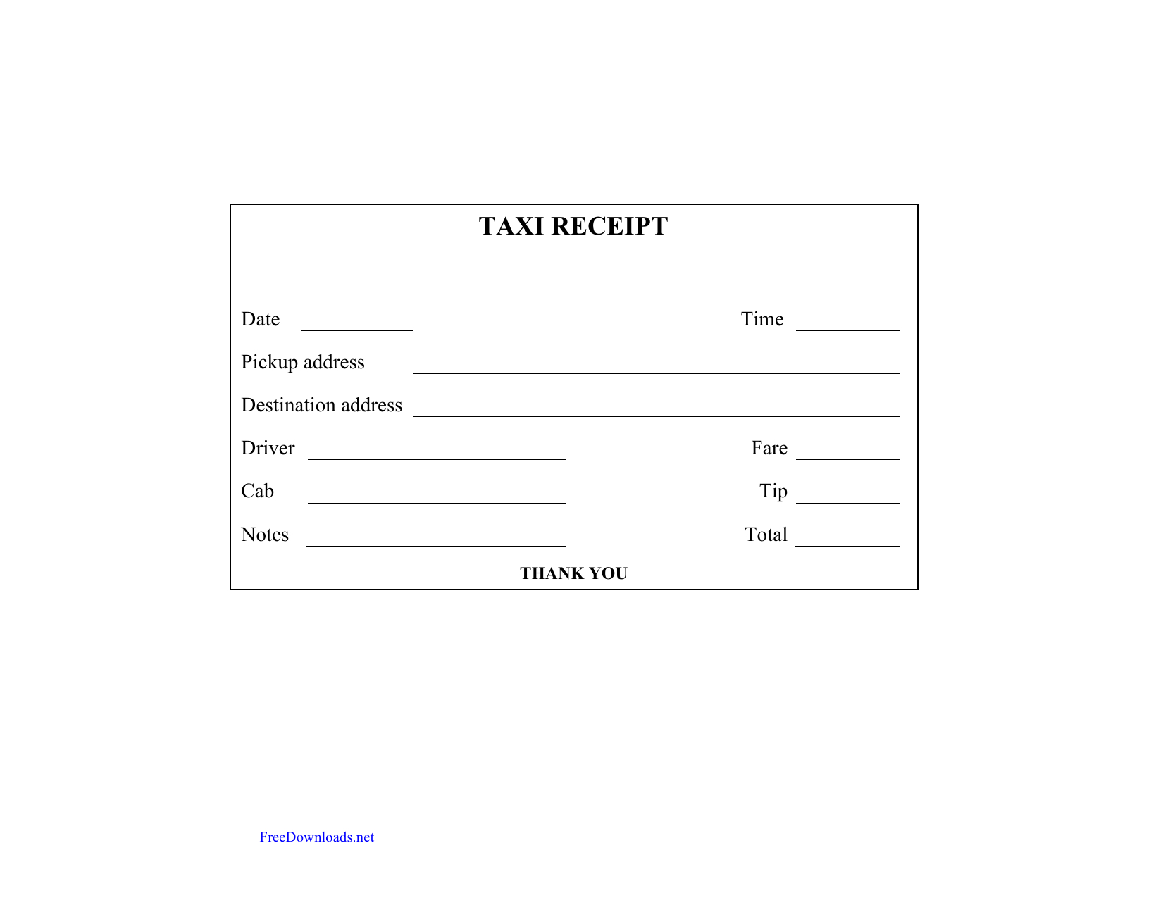 Taxi Receipt Pdf - Dalep.midnightpig.co Within Blank Taxi Receipt Template