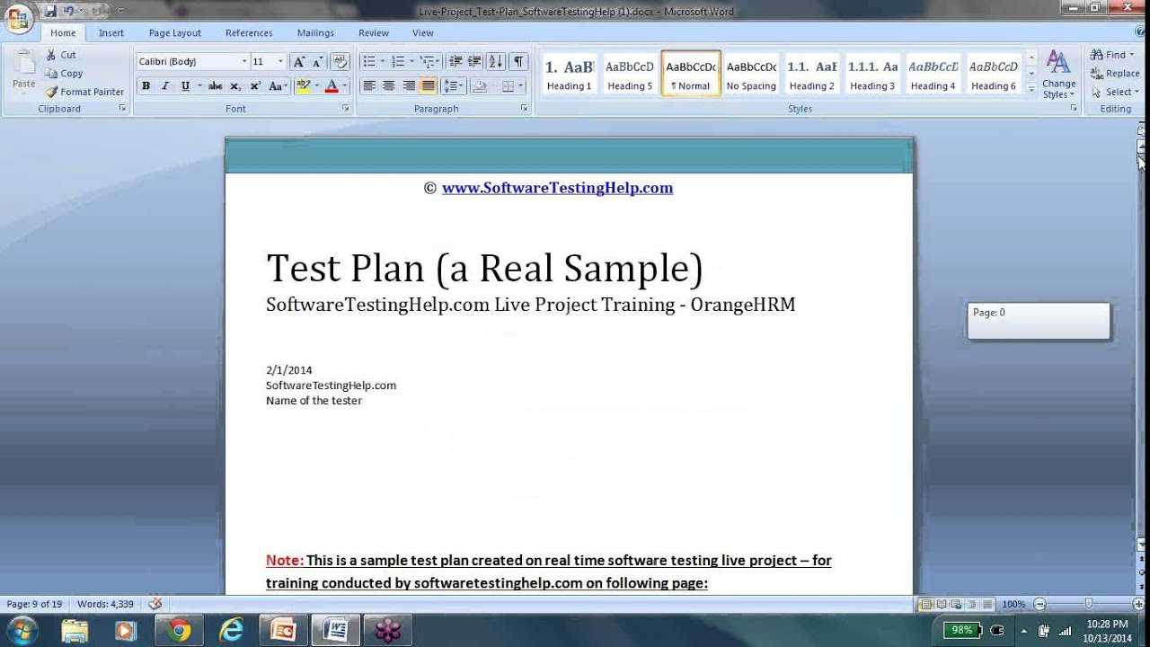 Test Plan – Test Plan Template Test Plan Document Test Plan Sample Inside Software Test Plan Template Word
