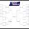 The Printable March Madness Bracket For The 2019 Ncaa Tournament Intended For Blank Ncaa Bracket Template