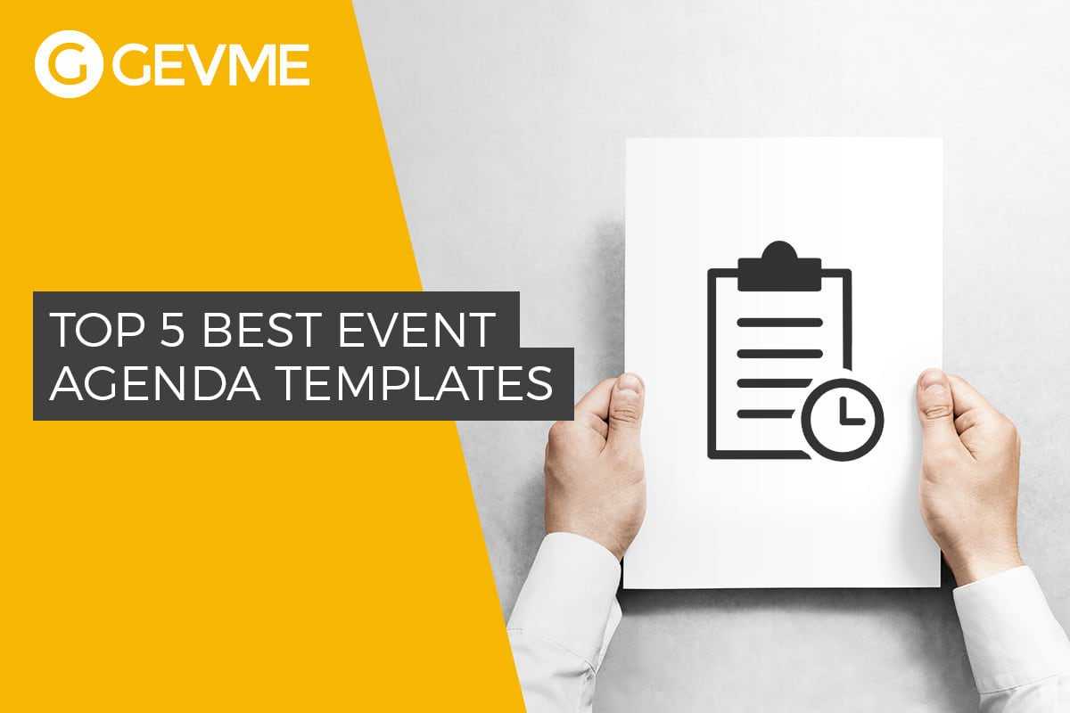 Top 5 Best Event Agenda Templates Pertaining To Event Agenda Template Word