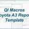 Toyota A3 Report Template In Excel Intended For A3 Report Template