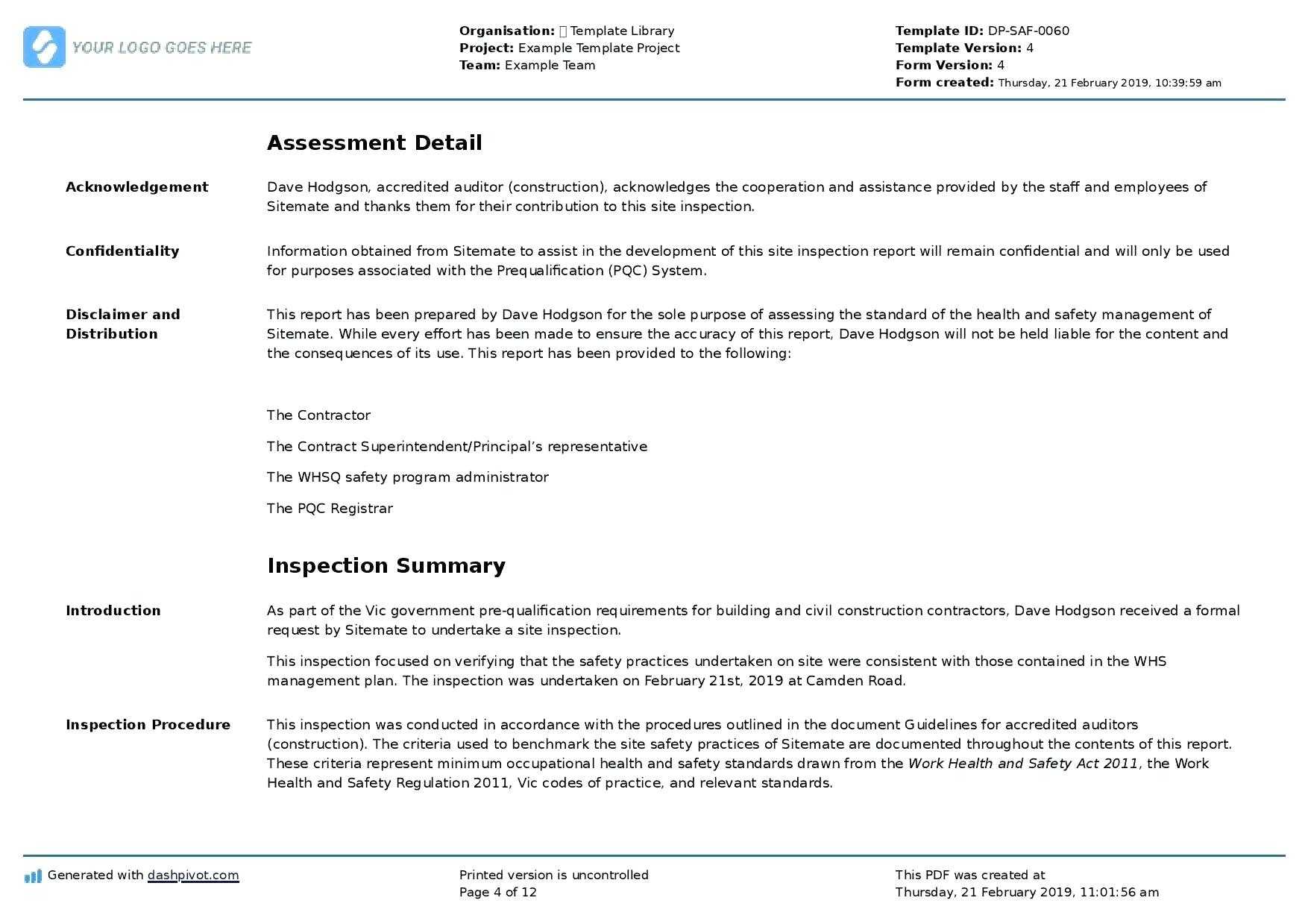 Training Acknowledgement Form Template – Vmarques Within Training Summary Report Template