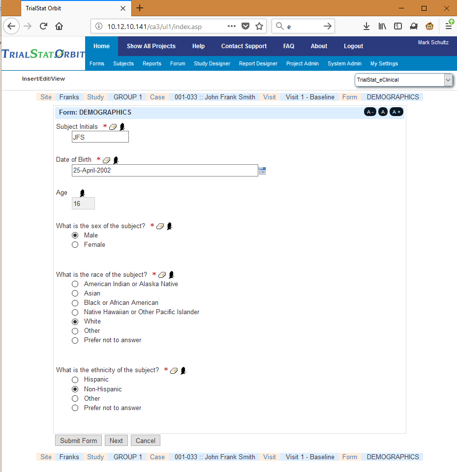 Trialstat Edc – Electronic Data Capture Suite Intended For Case Report Form Template Clinical Trials