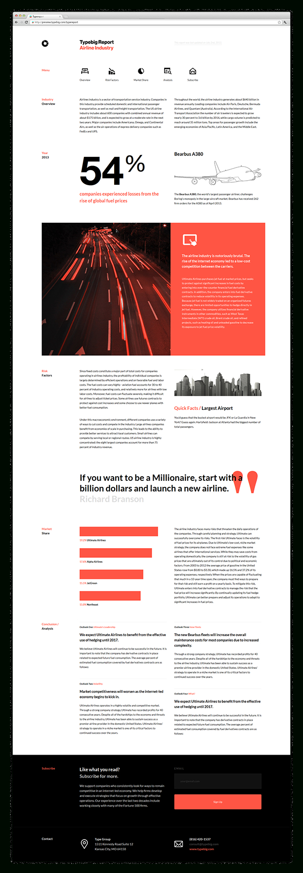 Type Report (Free Html Template) On Behance For Html Report Template Free