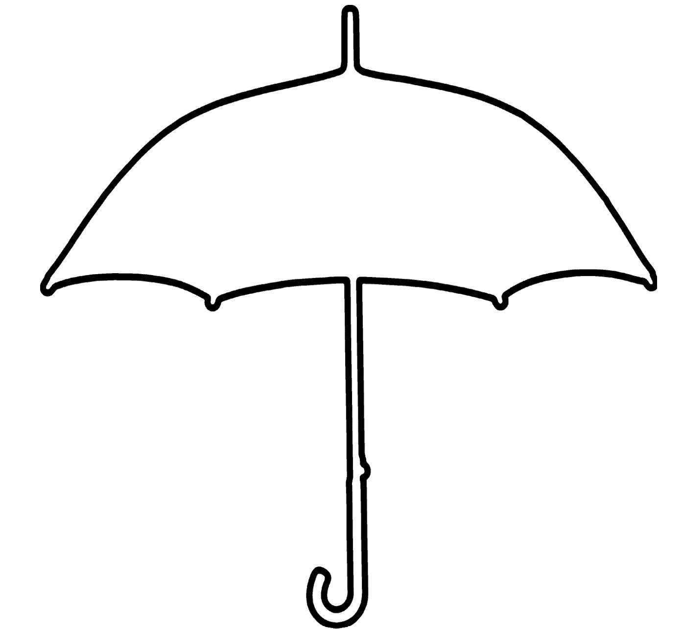 Umbrella Day Coloring Pages : Umbrella Coloring Template within Blank Umbrella Template Umbrella Day Coloring Pages : Umbrella Coloring Template Within Blank Umbrella Template