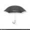 Vector 3D Realistic Render Black Blank Umbrella Icon Closeup With Blank Umbrella Template