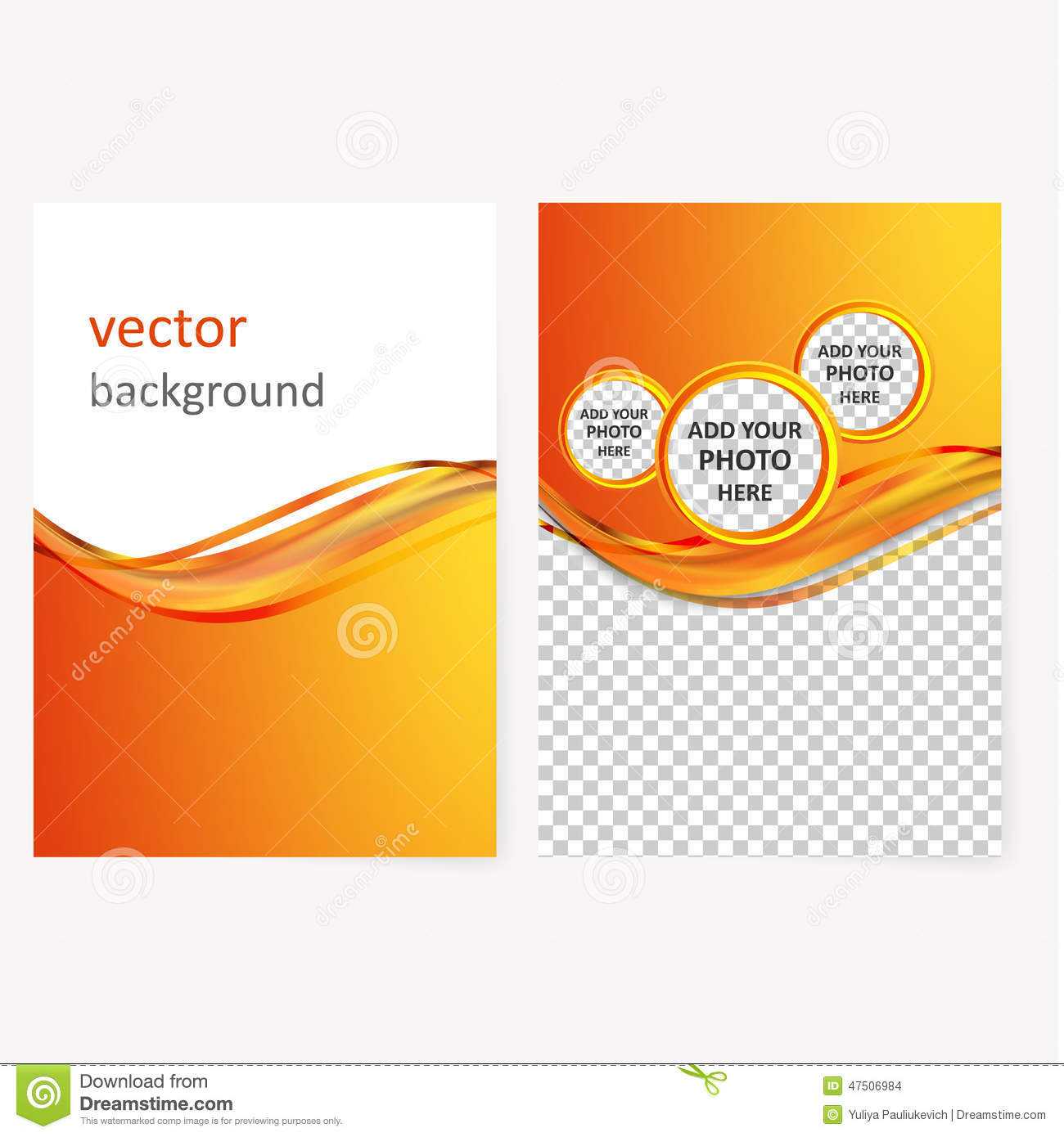 Vector Business Brochure, Flyer Template Stock Vector With Regard To Blank Templates For Flyers