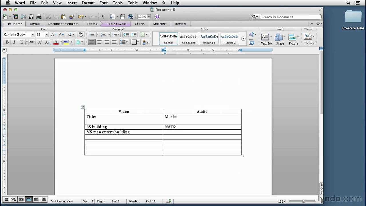 Video Script Writing Tutorial: Setting Up A Two Column Script In Word |  Lynda Throughout Shooting Script Template Word