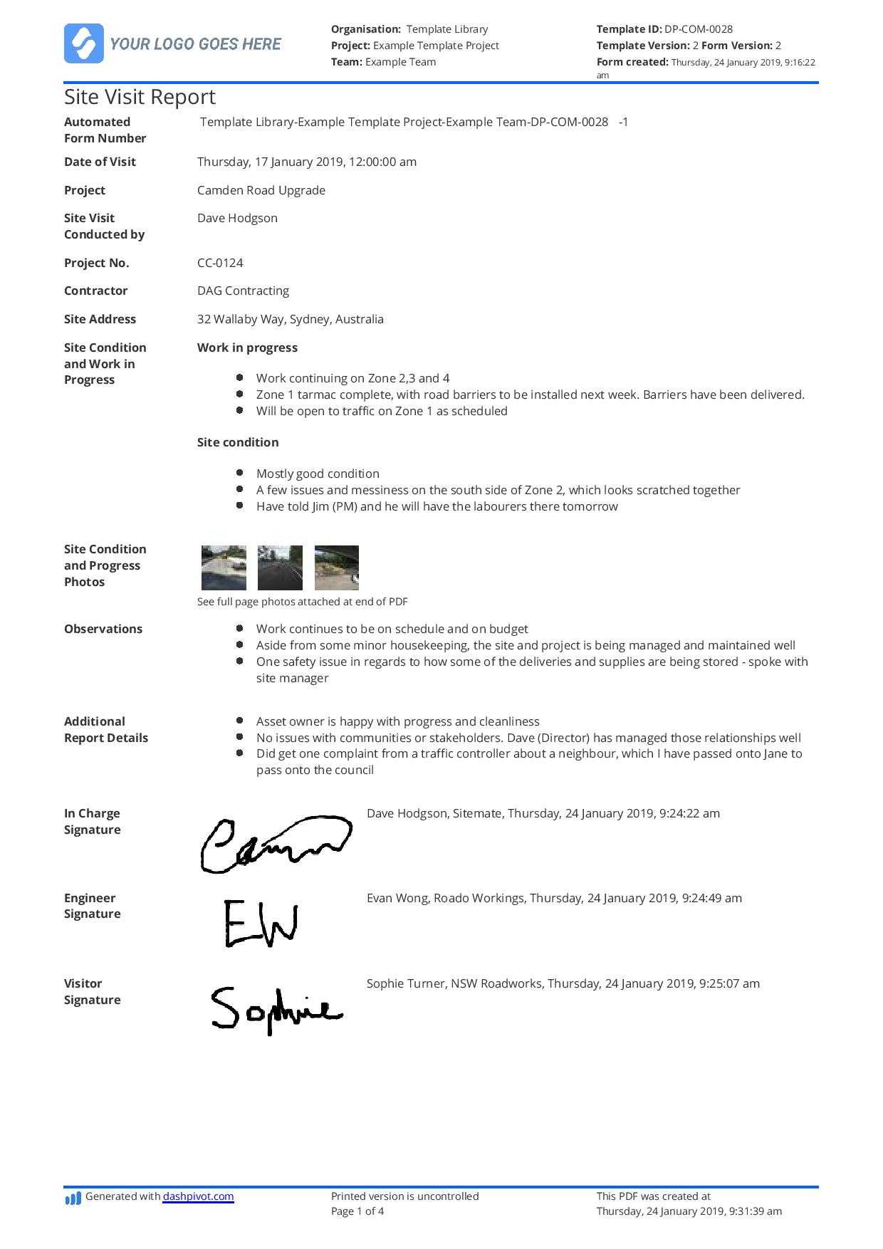 Visiting Report Template - Calep.midnightpig.co with Customer Visit Report Format Templates Visiting Report Template – Calep.midnightpig.co With Customer Visit Report Format Templates