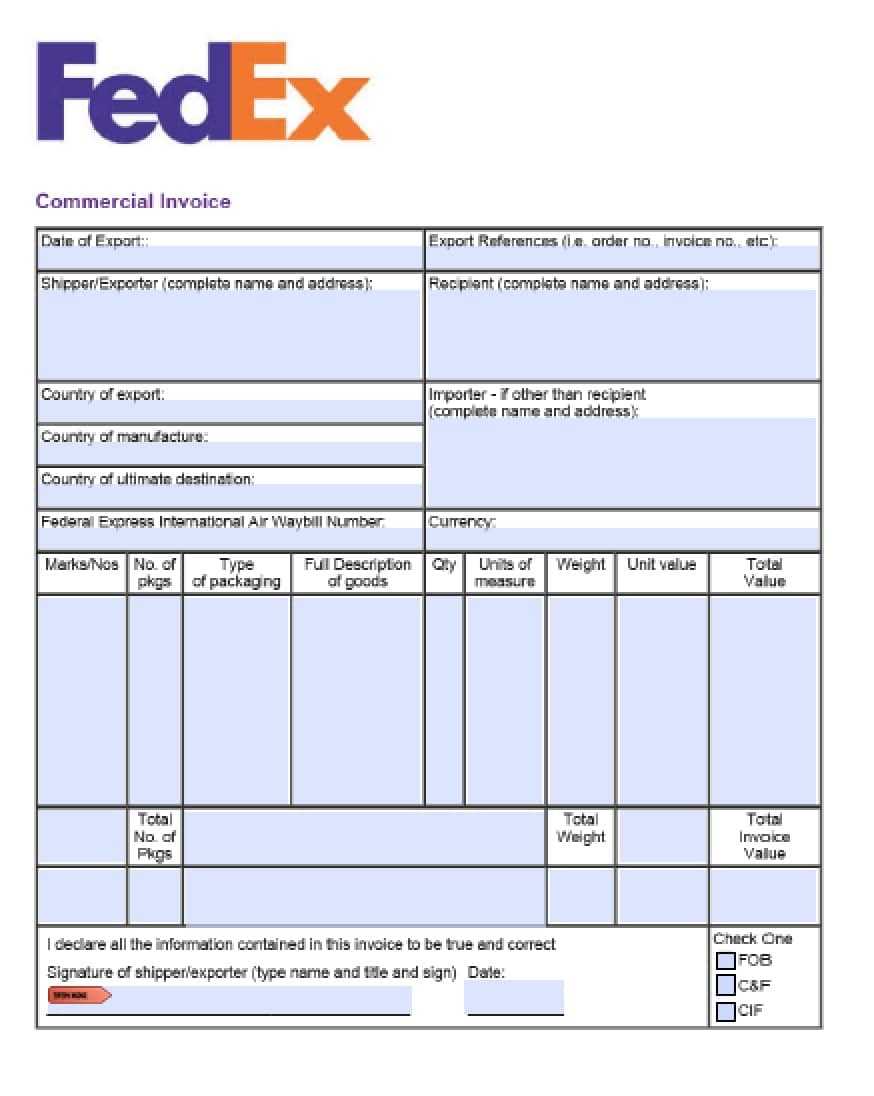 Waybill Template Word – Falep.midnightpig.co Intended For Fedex Label Template Word