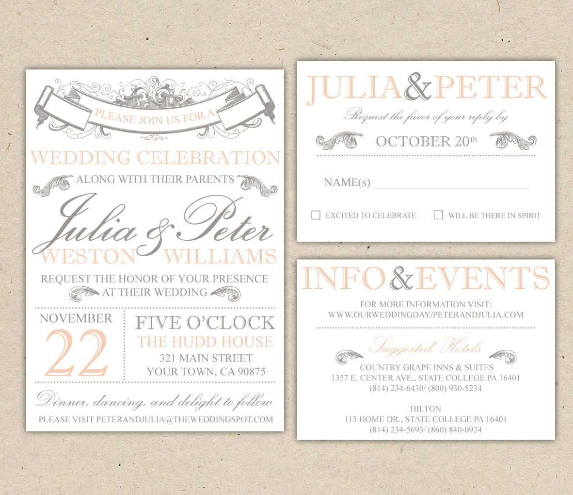 Wedding Invitation Templates Word – Maadirealestate.co With Regard To Free Dinner Invitation Templates For Word