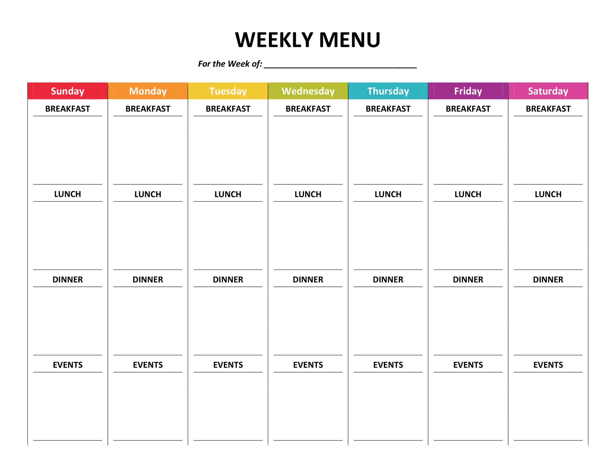 Weekly Meal Plan For The Family – Printable! | Myhappylittlelife for Weekly Meal Planner Template Word Weekly Meal Plan For The Family – Printable! | Myhappylittlelife For Weekly Meal Planner Template Word