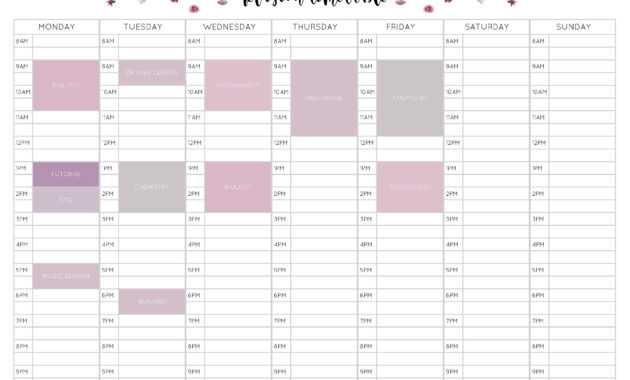 Weekly Revision Timetable - Falep.midnightpig.co with Blank Revision Timetable Template