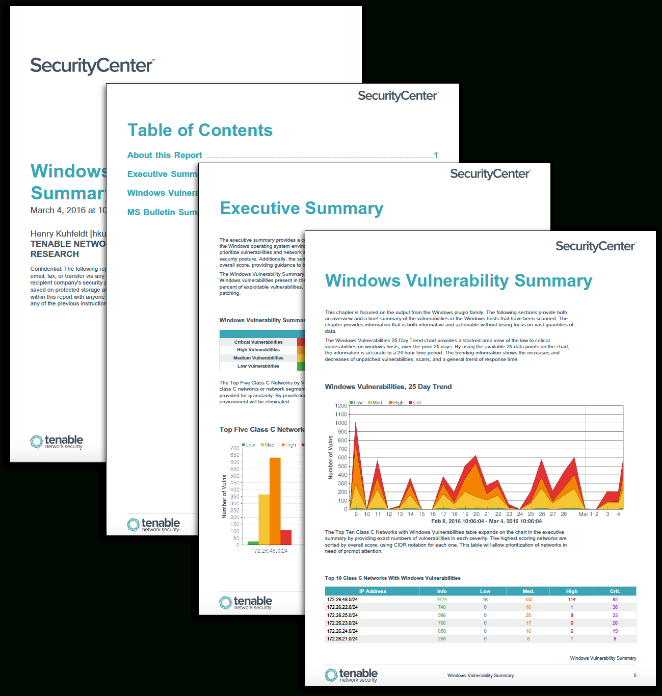 Windows Vulnerability Summary Report – Sc Report Template Throughout Nessus Report Templates