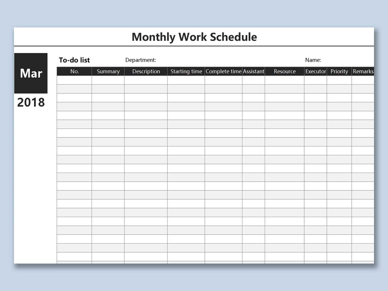Work Schedule Spreadsheet Plan Template Excel Download Free With Regard To Work Plan Template Word