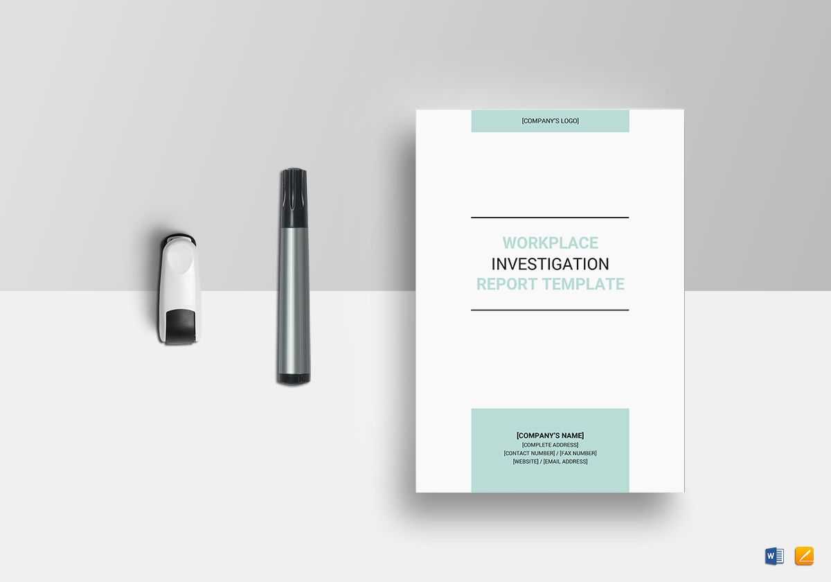 Workplace Investigation Report Template In Workplace Investigation Report Template