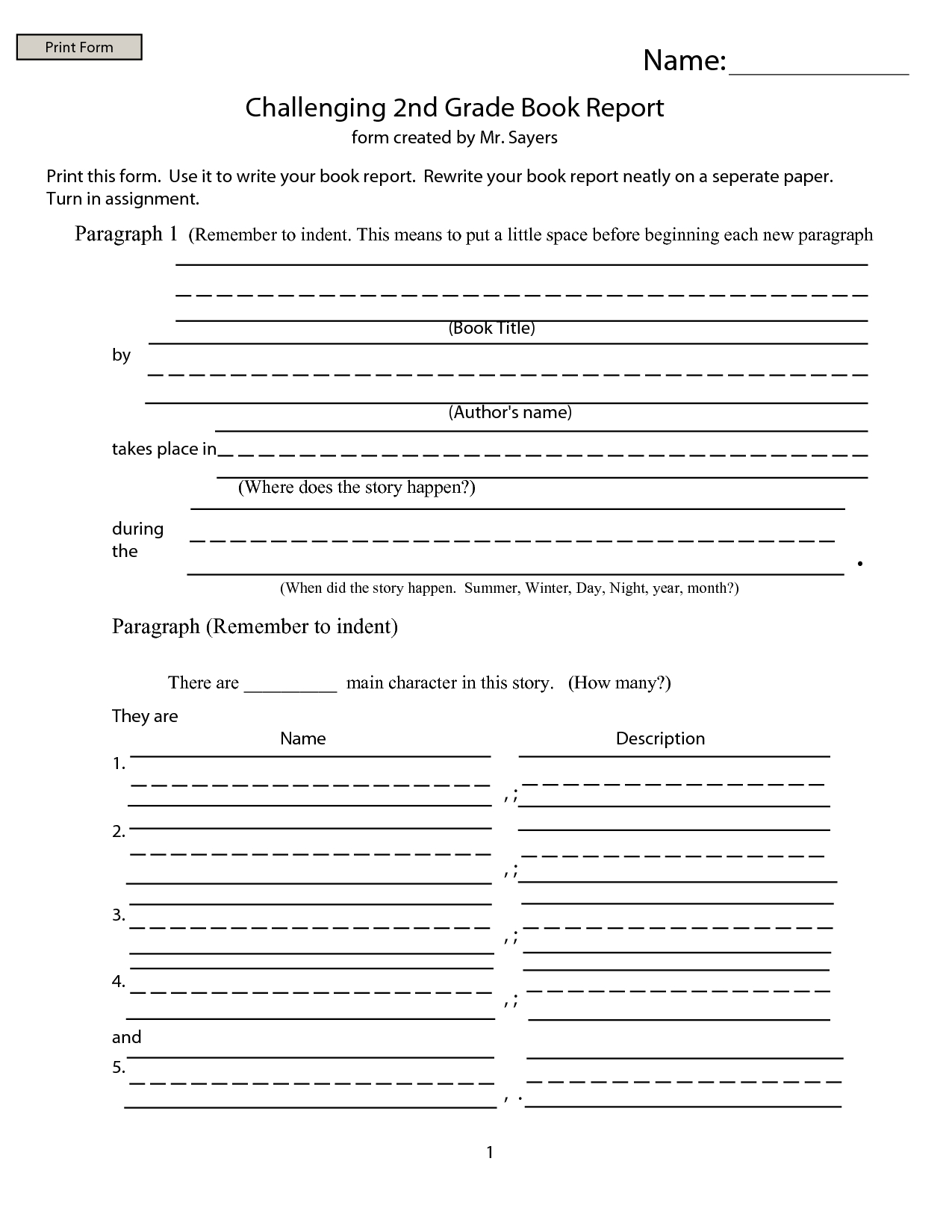 Worksheet Book Report | Printable Worksheets And Activities Inside 4Th Grade Book Report Template