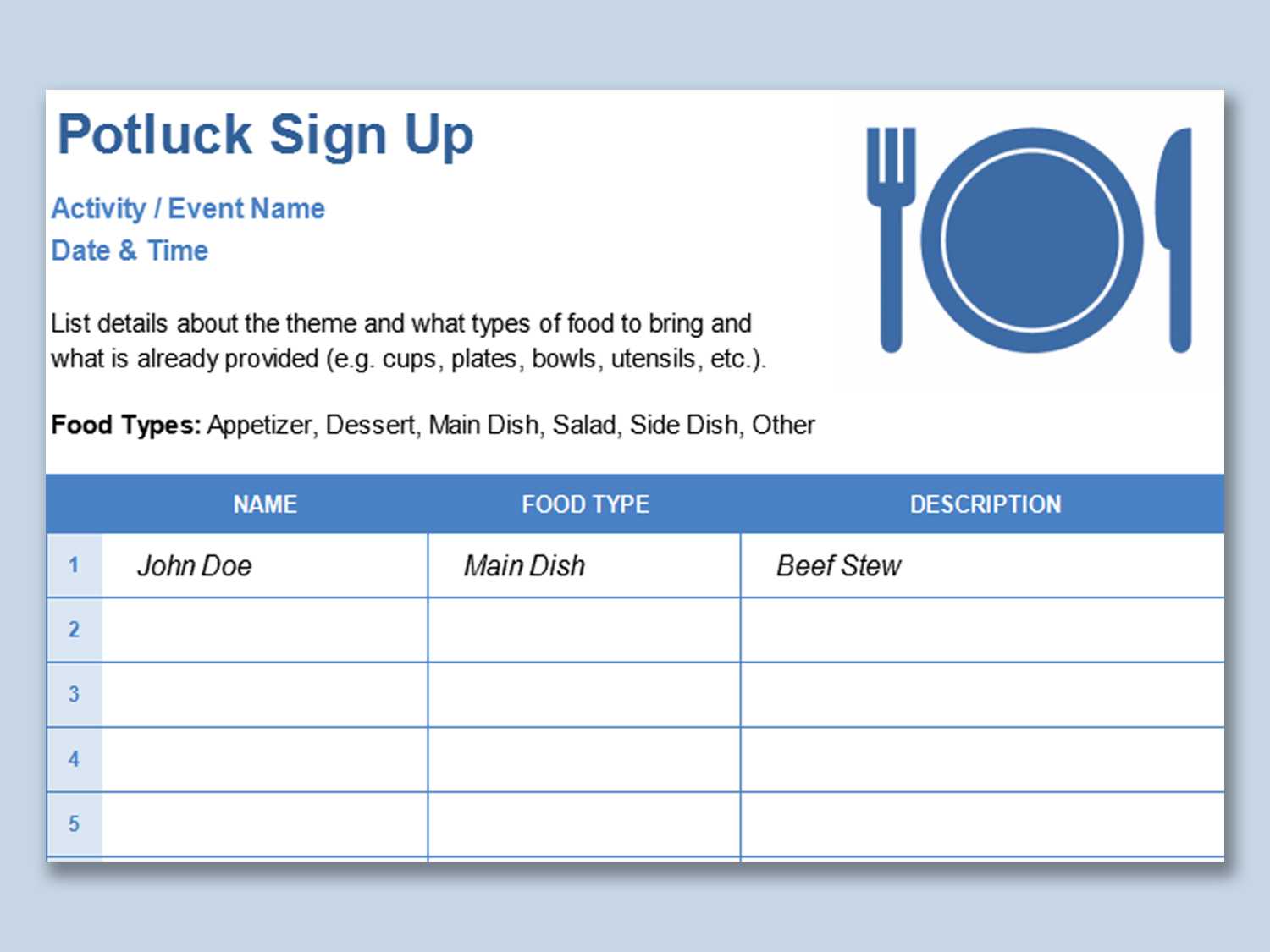 Wps Template - Free Download Writer, Presentation for Potluck Signup Sheet Template Word Wps Template – Free Download Writer, Presentation For Potluck Signup Sheet Template Word