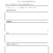 Writing Worksheets | Writing Template Worksheets Inside Blank Four Square Writing Template